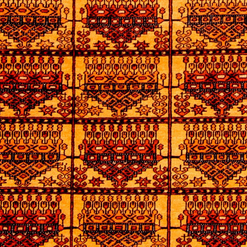 Hedvábný koberec - Afghánské hedvábí - 173 x 126 cm - zlatá