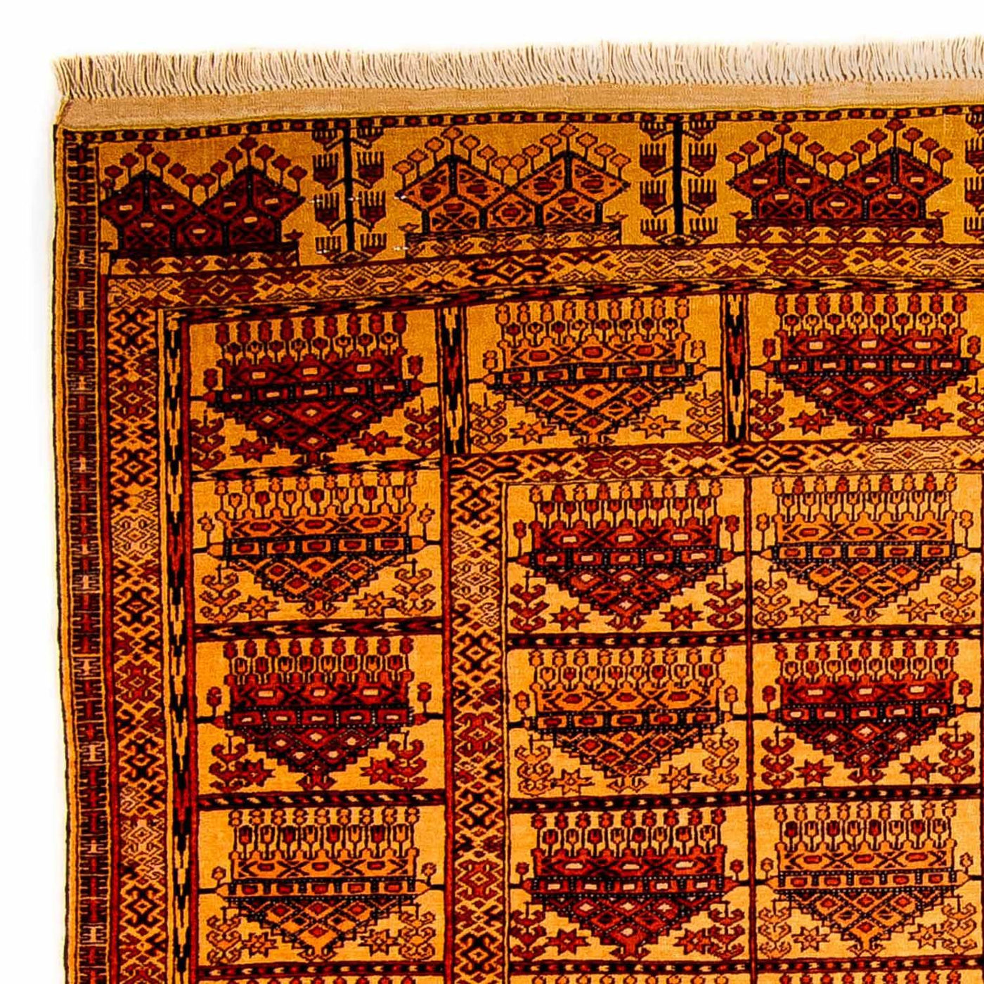 Hedvábný koberec - Afghánské hedvábí - 173 x 126 cm - zlatá