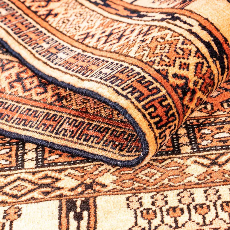 Hedvábný koberec - Afghánské hedvábí - 173 x 126 cm - zlatá