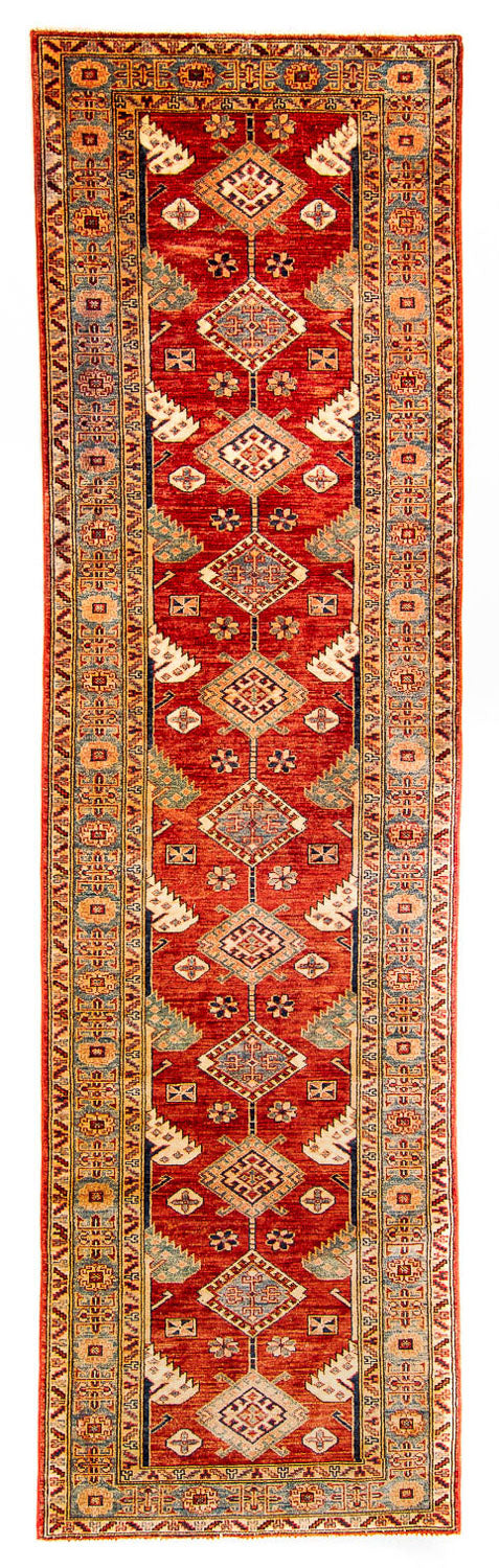 Kazak Koberec 84x321cm - Orientální koberec - červená