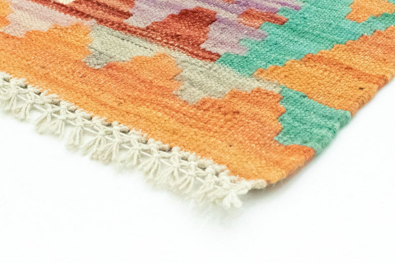 Afghánský kilim Koberec 102x152cm - oranžová