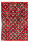 Berberský koberec 198x281cm - Vlněný koberec - Obdélníkový / Červená / 198 x 281 cm Obdélníkový