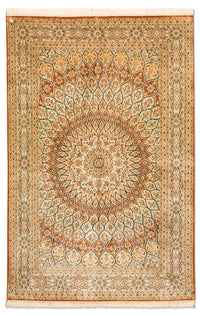 Hedvábný koberec - Kašmírské hedvábí - 194 x 120 cm - vícebarevné – product image
