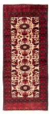 Balúčský koberec 93x230cm - Orientální koberec - Běhoun / Béžová / 93 x 230 cm Běhoun