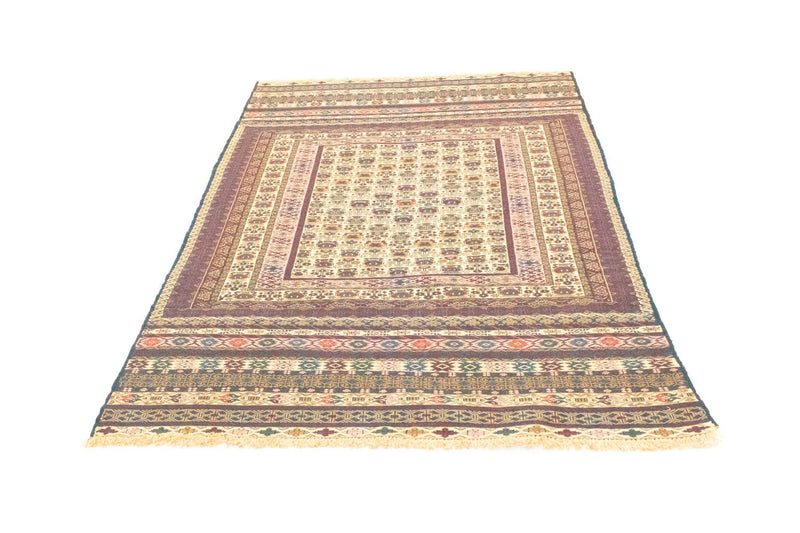 Afghánský kilim Koberec 127x183cm - béžová