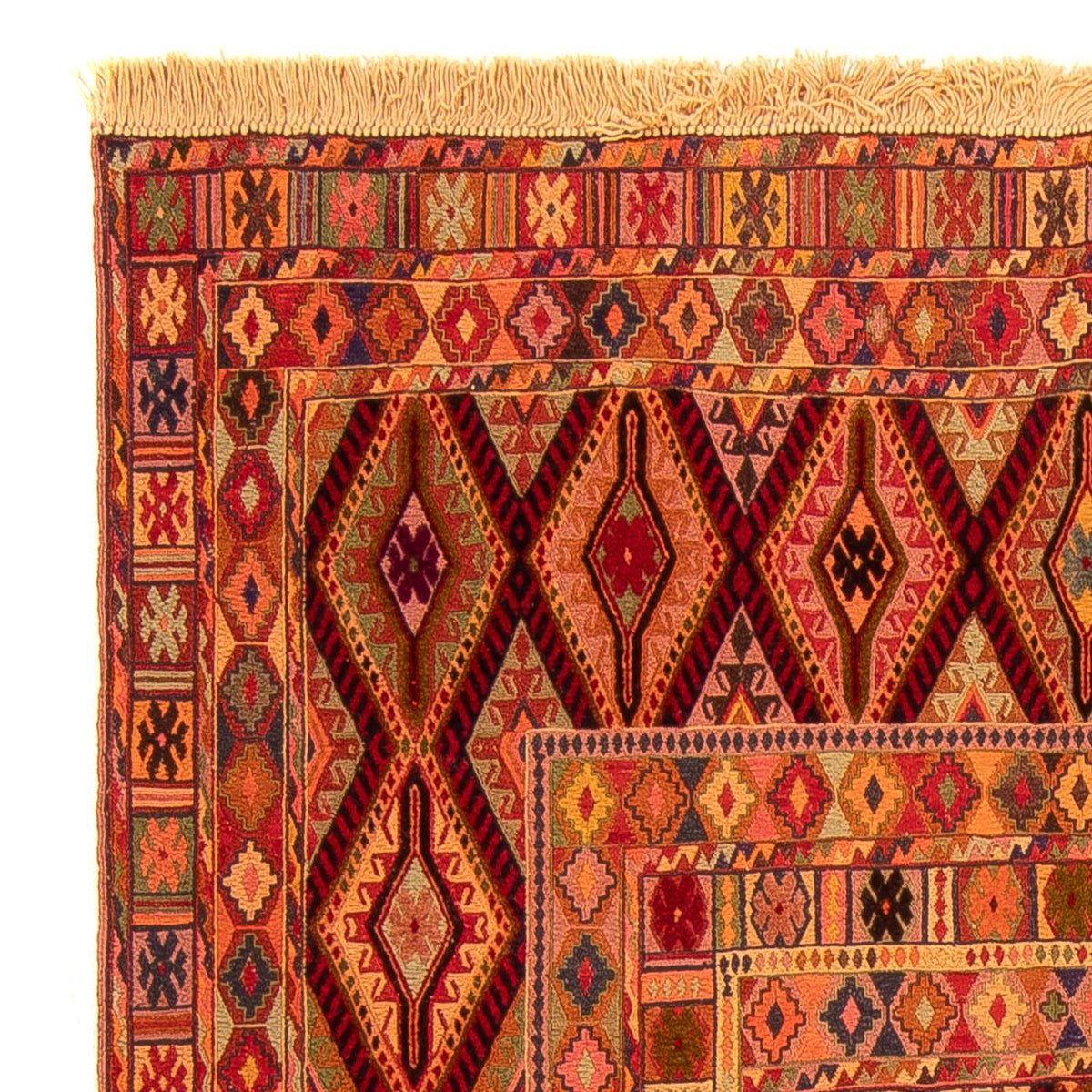 Afghánský kilim Koberec 147x181cm - vícebarevný
