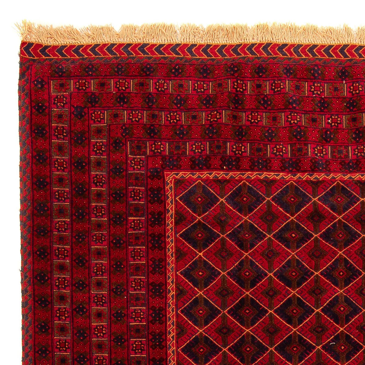 Afghánský kilim Koberec 205x289cm - tmavě červená