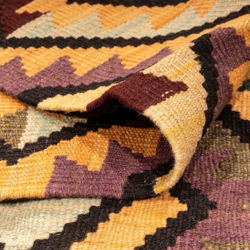 Kilim Maimana Koberec 154x193cm - Vlněný koberec
