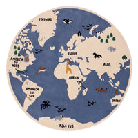 Mapa Světa Dětský koberec Kulatý – product image