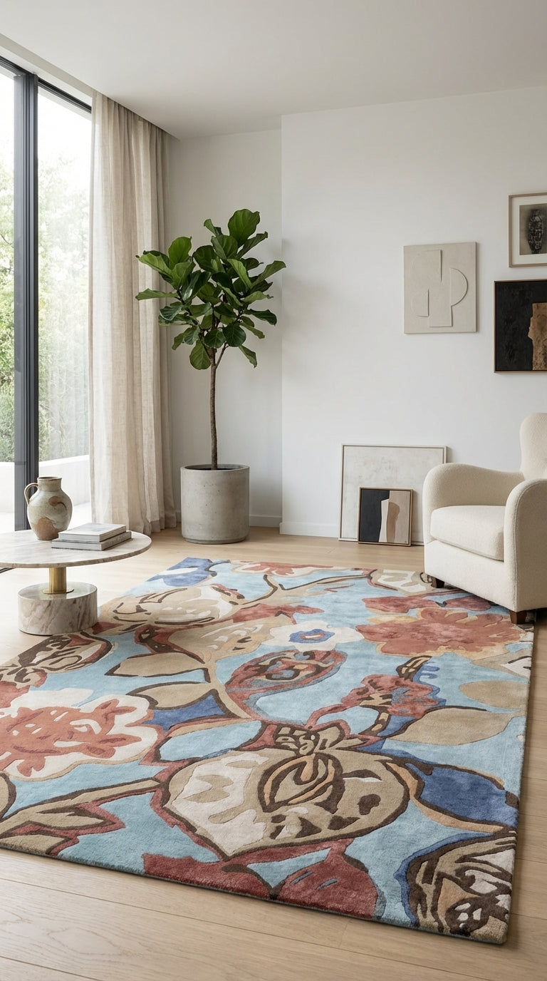 Designový koberec FloralThreads - Designerteppich