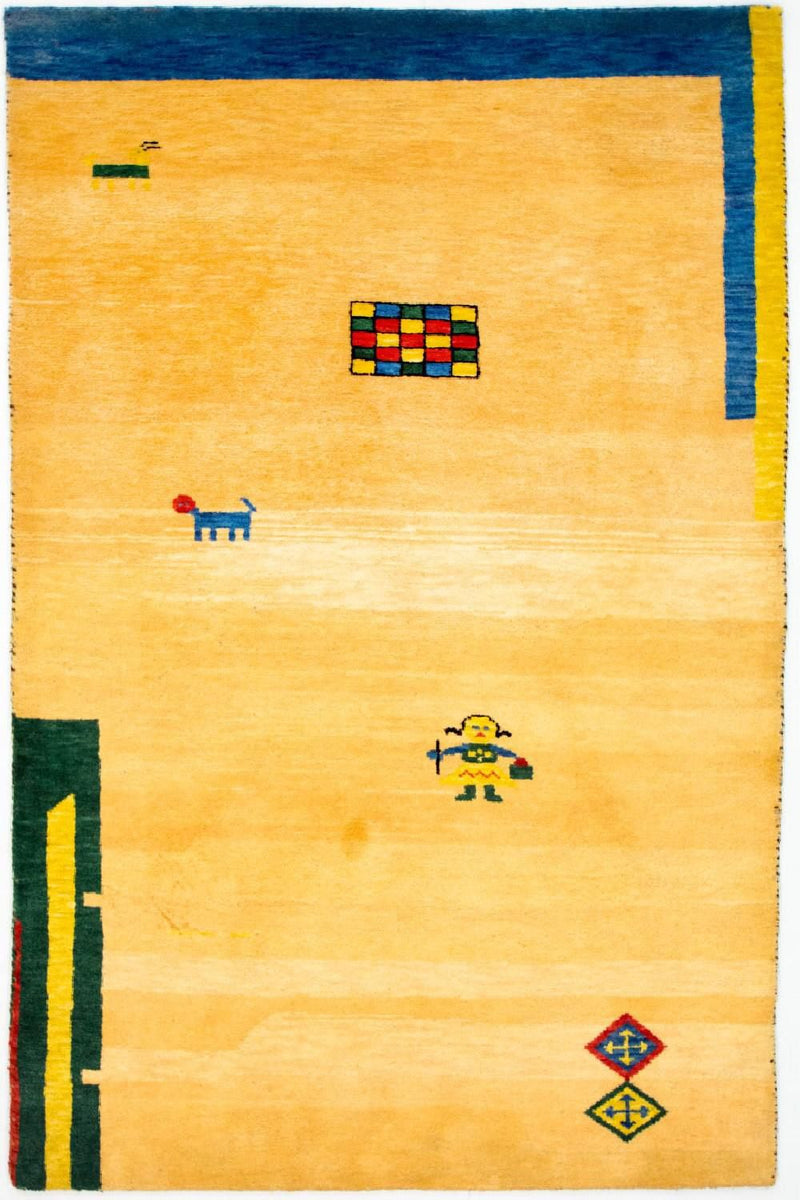 Indo Gabbeh Koberec 121x193cm - Vlněný koberec