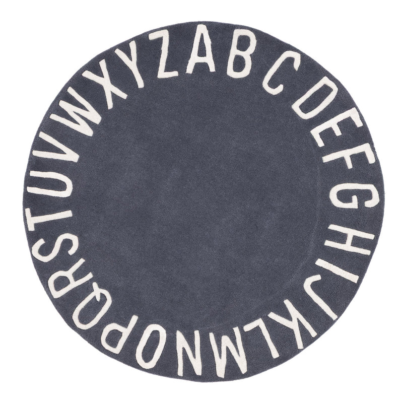 Abeceda ABC Dětský koberec Kulatý