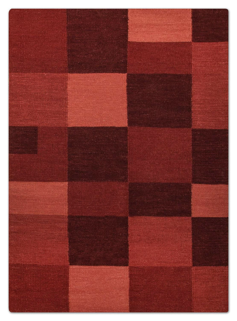 Moderní kilim Koberec 144x202cm - Vlněný koberec