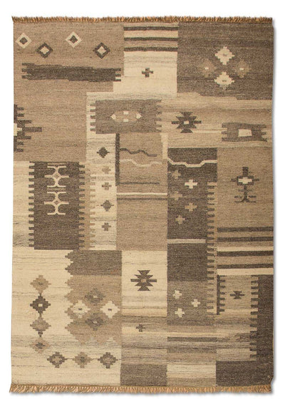 Moderní kilim Koberec 140x200cm - Vlněný koberec