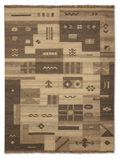 Moderní kilim Koberec 140x200cm - Vlněný koberec