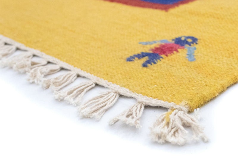 Kelimský koberec - Trendy - 200 x 140 cm - modrá