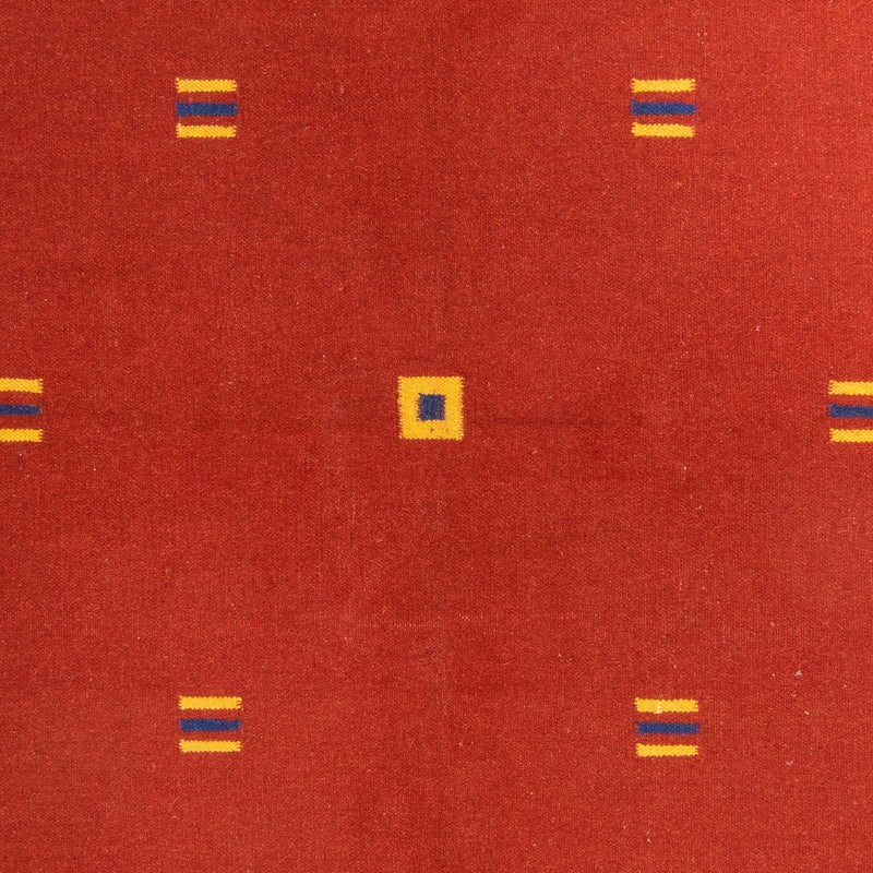 Moderní kilim Koberec 170x240cm - Vlněný koberec - tmavě červená