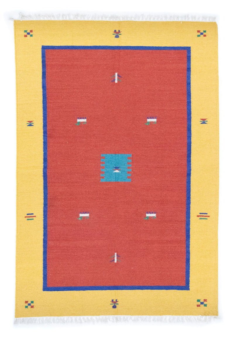 Moderní kilim Koberec 140x200cm - Vlněný koberec