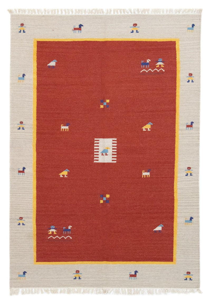 Moderní kilim Koberec 140x200cm - Vlněný koberec
