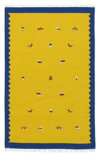 Moderní kilim Koberec 120x180cm - Vlněný koberec – product image