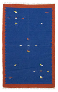 Moderní kilim Koberec 120x180cm - Vlněný koberec – product image