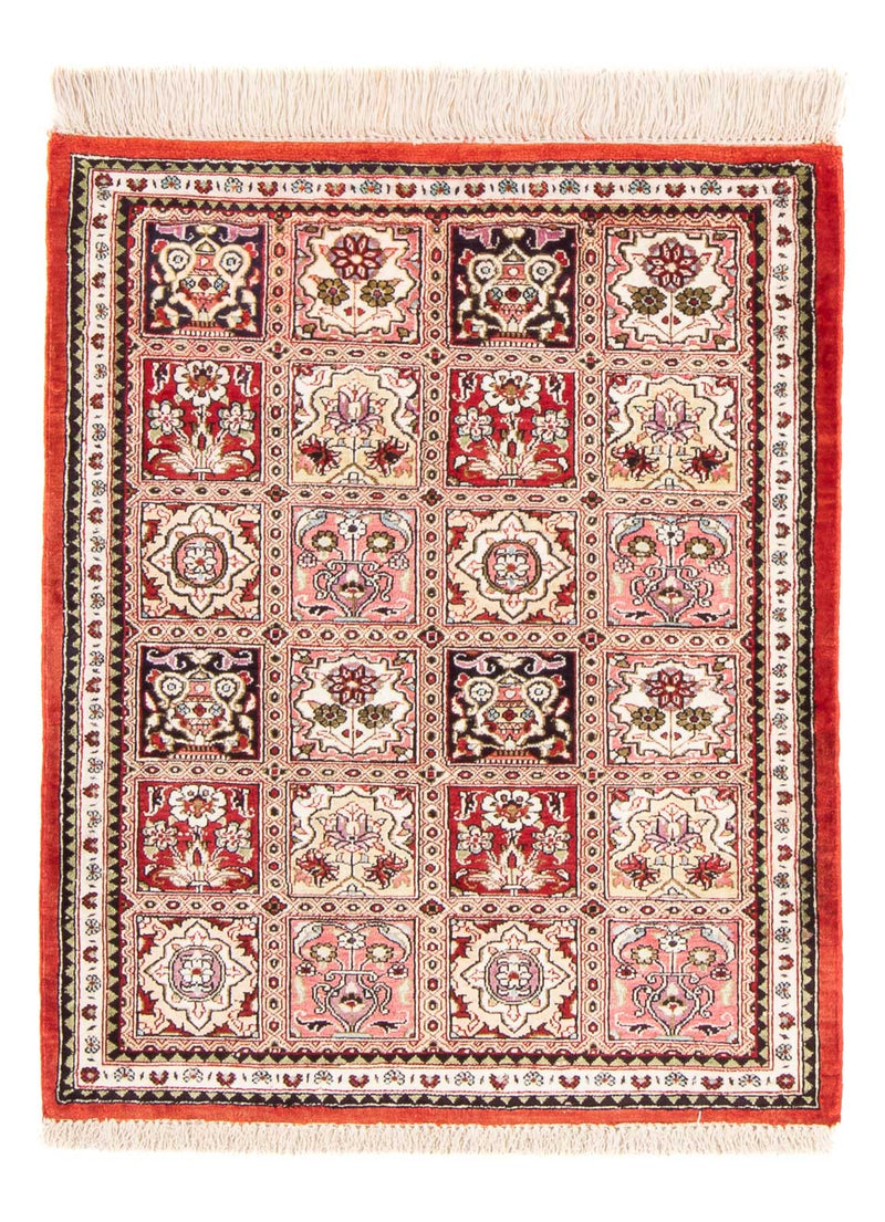 Qom hedvábí Koberec 71x58cm - Perský koberec