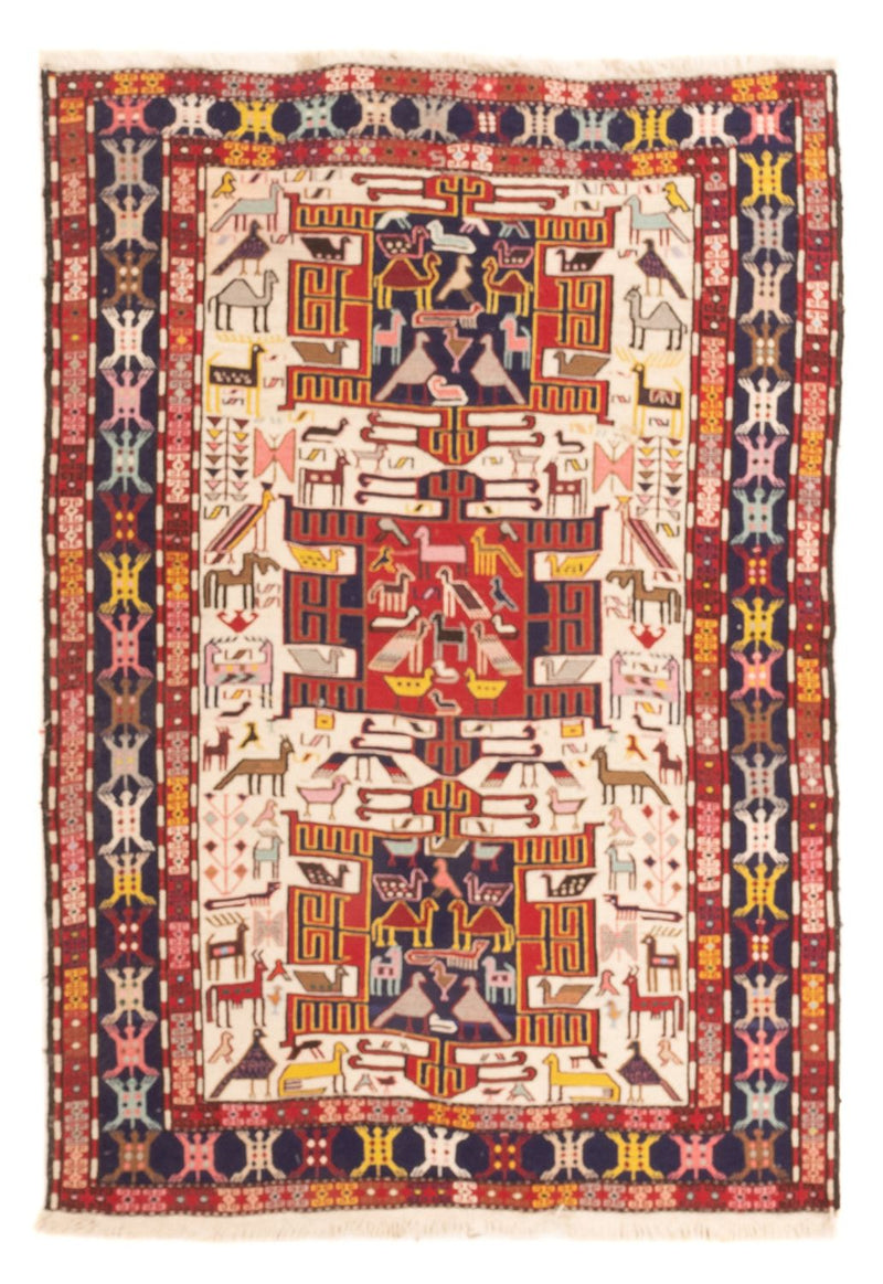 Hedvábný kilim Koberec 109x135cm