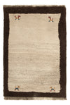 Perský Gabbeh Koberec 57x85cm - Vlněný koberec - Obdélníkový / Béžová / 57 x 85 cm Obdélníkový