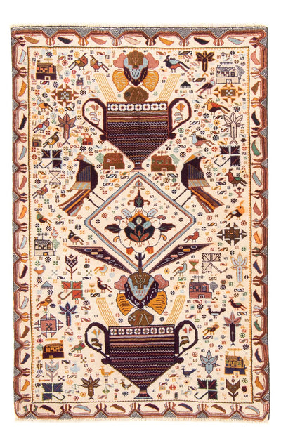 Balúčský koberec 87x133cm - Orientální koberec - béžová