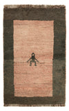 Perský Gabbeh Koberec 56x82cm - Vlněný koberec - Obdélníkový / Béžová / 56 x 82 cm Obdélníkový