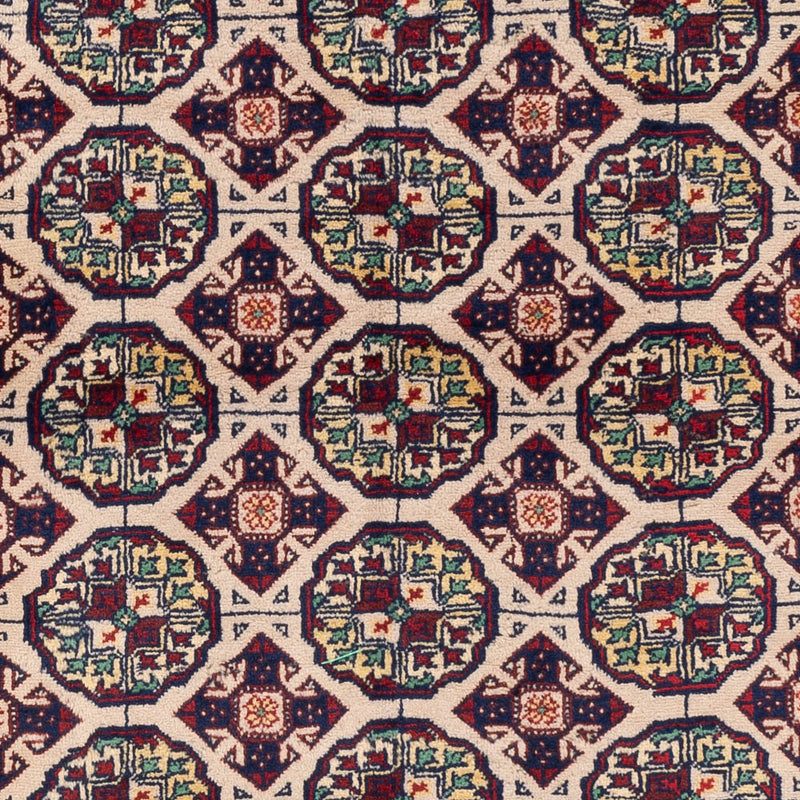 Afghánský koberec - 194 x 151 cm - světle šedá