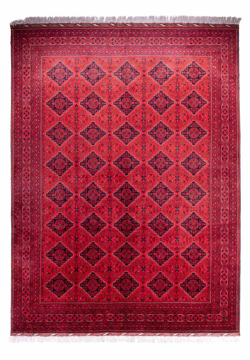 Afghánský koberec - 414 x 292 cm - červená