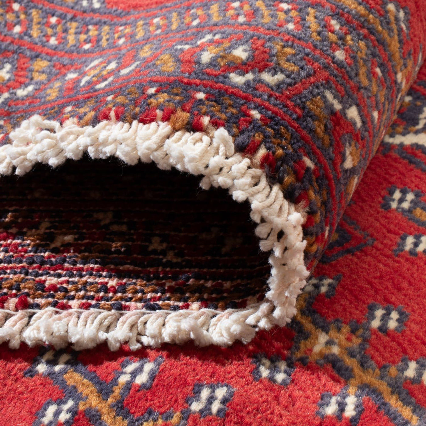 Turkaman Teppich - 130 x 60 cm - hellrot