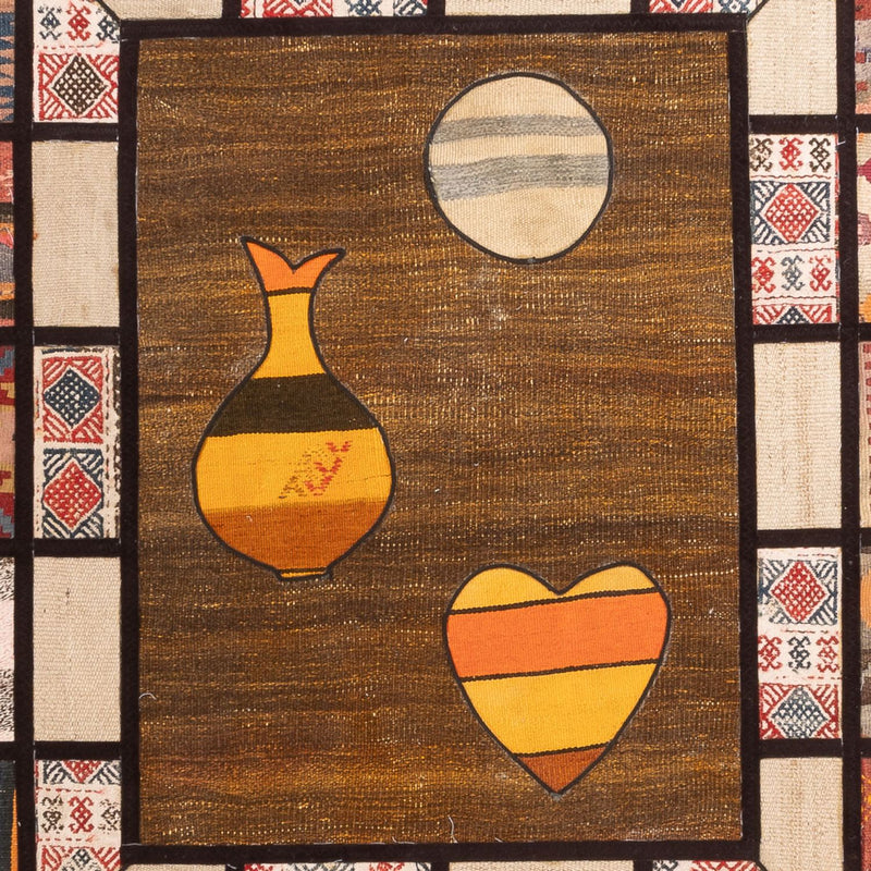 Patchworkový koberec 200x135cm - Perserteppich Wollteppich