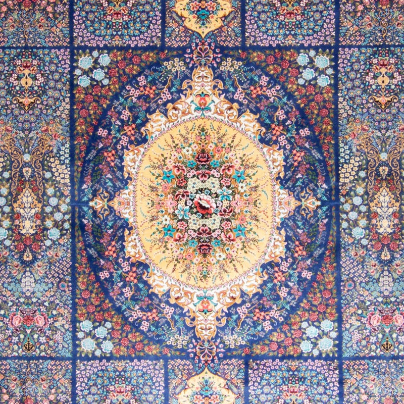 Perský koberec - Ghom - 300 x 200 cm - modrá