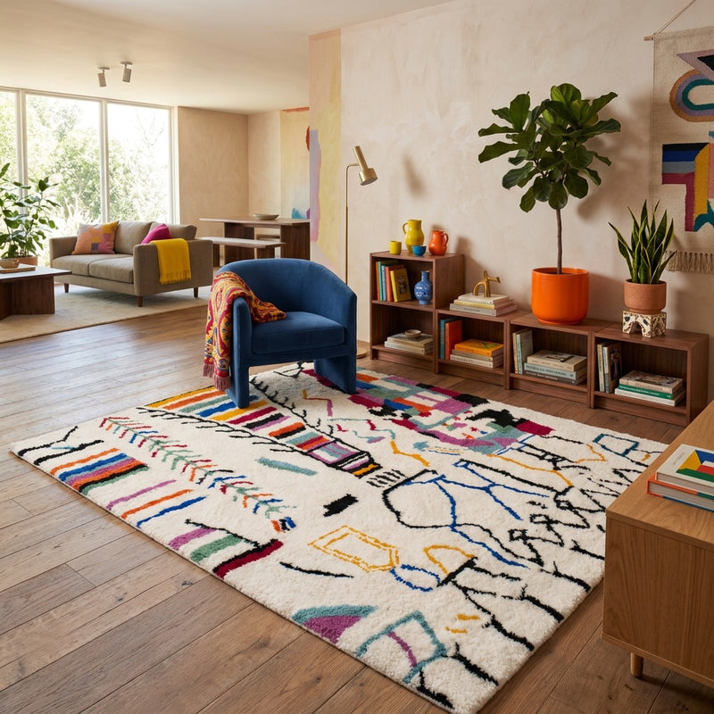 Vlněný koberec ColorfulMarrakesh - Vlněný koberec