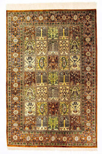 Qom hedvábí Koberec 101x152cm - Perský koberec – product image