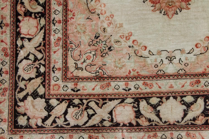 Hedvábný koberec - Ghom Silk - Premium - 120 x 70 cm - béžová