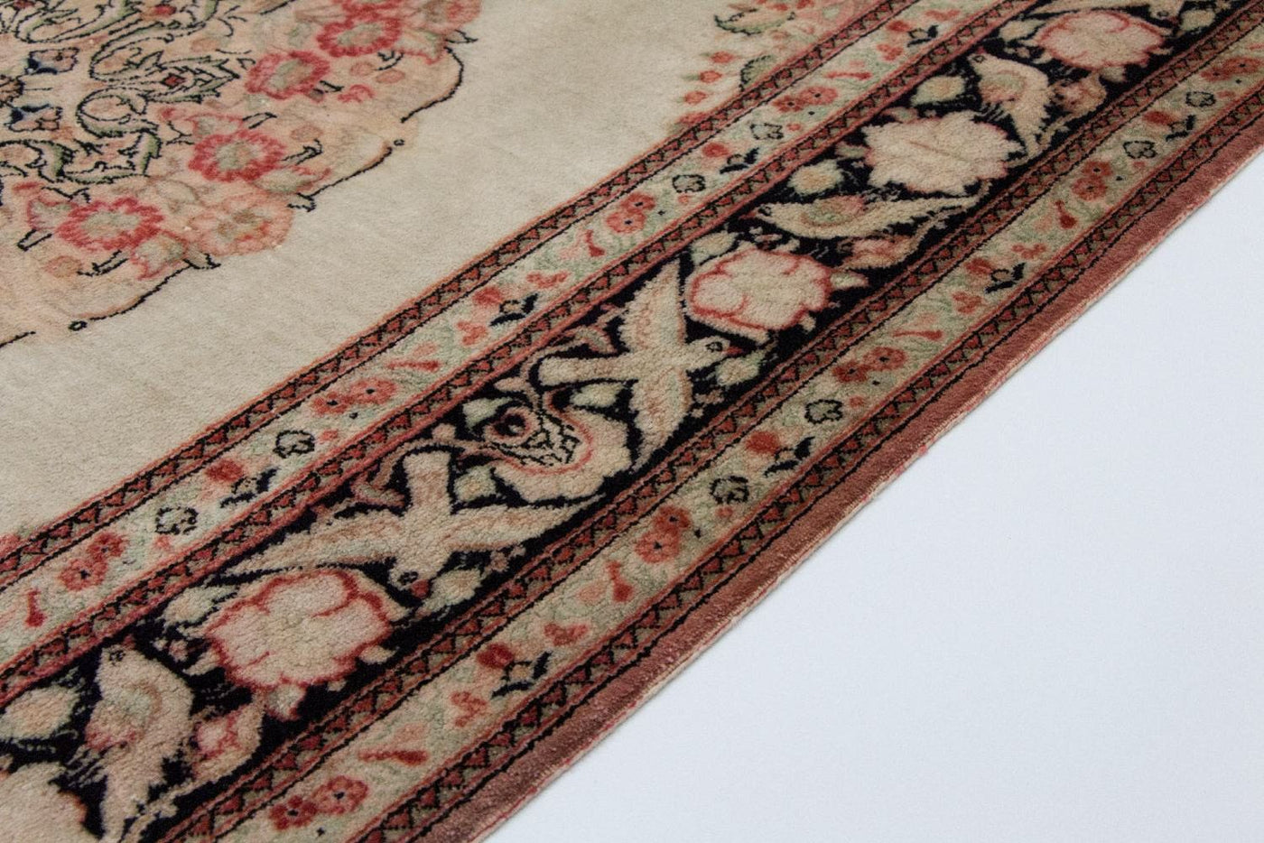 Hedvábný koberec - Ghom Silk - Premium - 120 x 70 cm - béžová