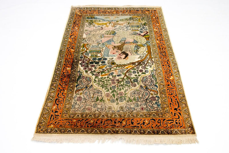 Kašmírské hedvábí Koberec 92x150cm - Orientální koberec