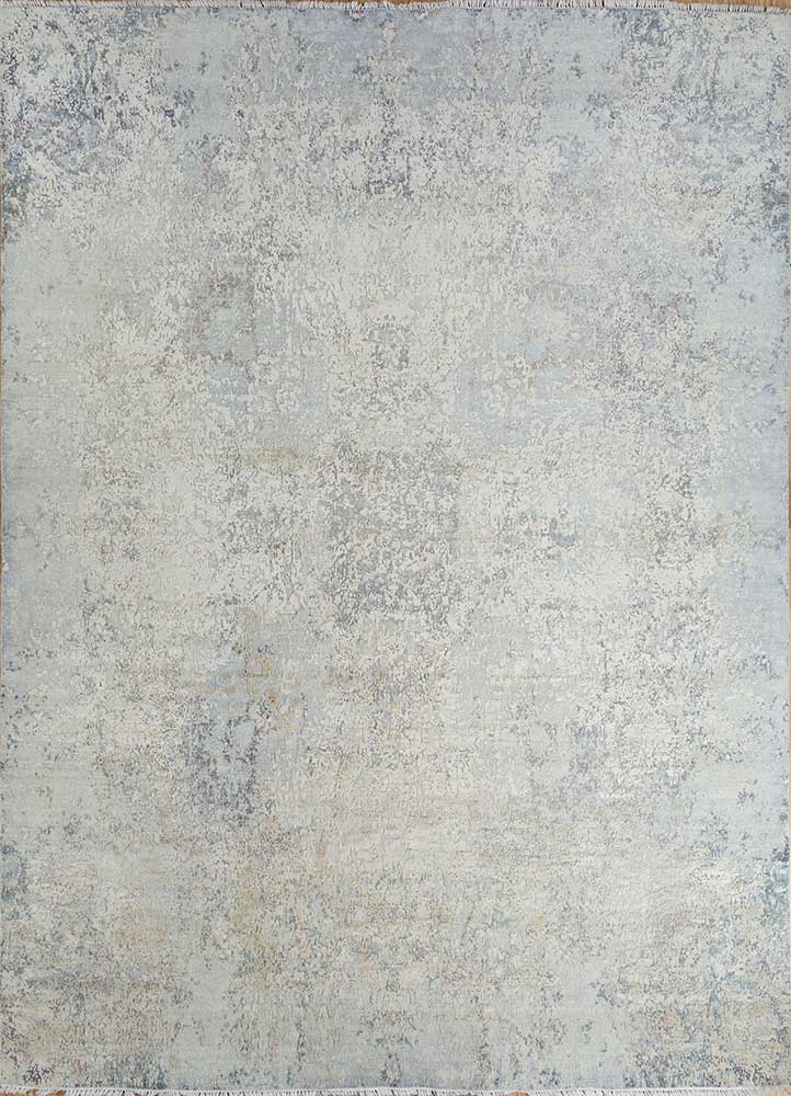 Vlněný koberec - 298 x 235 cm - stříbrná