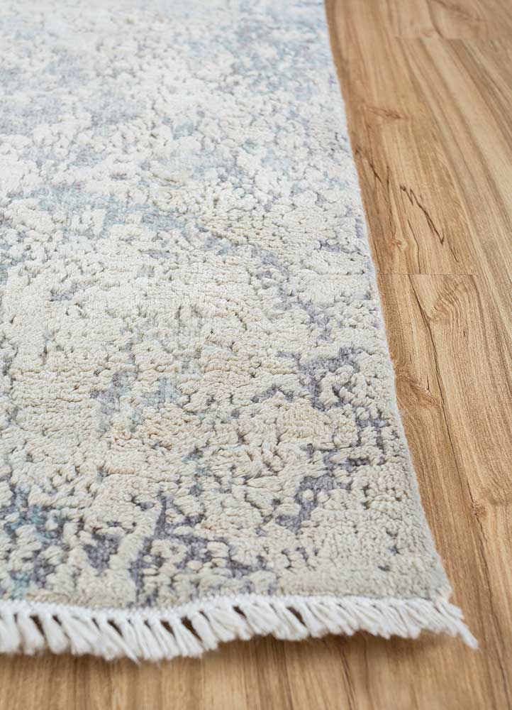 Vlněný koberec - 298 x 235 cm - stříbrná