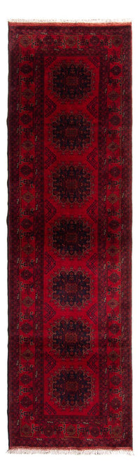 Runner Afghánský koberec - Kunduz - 295 x 82 cm - tmavě červená – product image