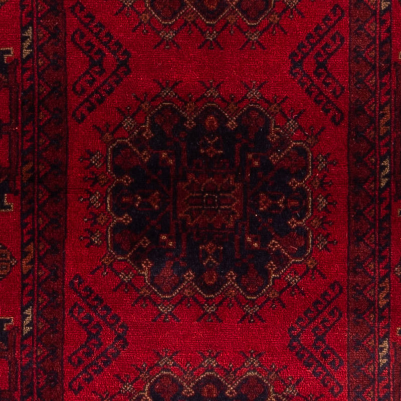 Runner Afghánský koberec - Kunduz - 295 x 82 cm - tmavě červená
