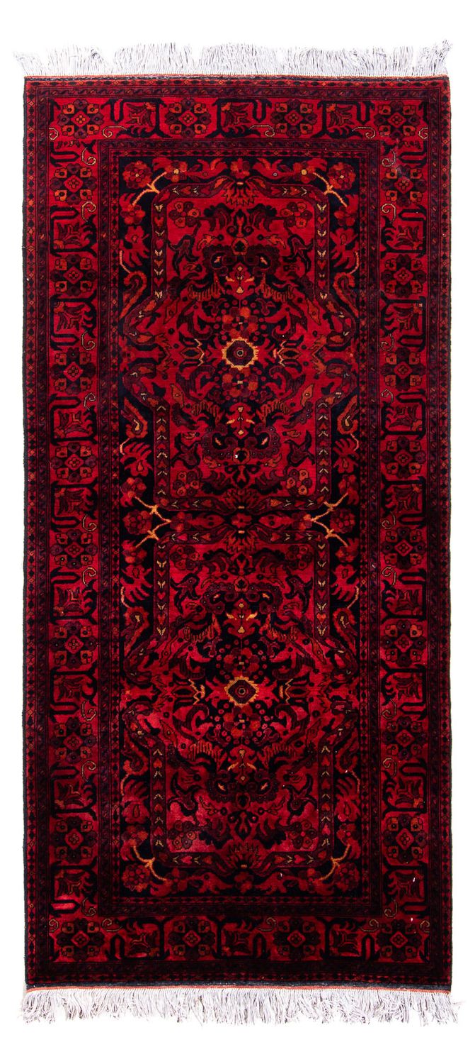 Khal Mohammadi Koberec 102x203cm - Orientální koberec - tmavě červená