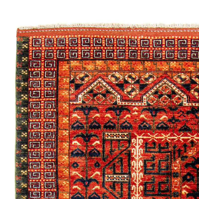 Afghánský koberec 158x196cm - Orientální koberec - červená