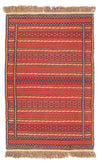Senneh kilim Koberec 80x130cm - Obdélníkový / Vícebarevný / 80 x 130 cm Obdélníkový