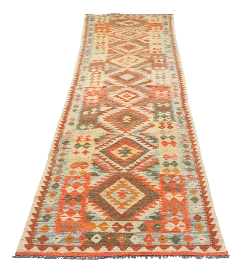 Afghánský kilim Koberec 395x84cm