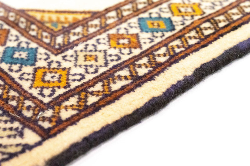 Turkamanský koberec - 89 x 64 cm - modrá