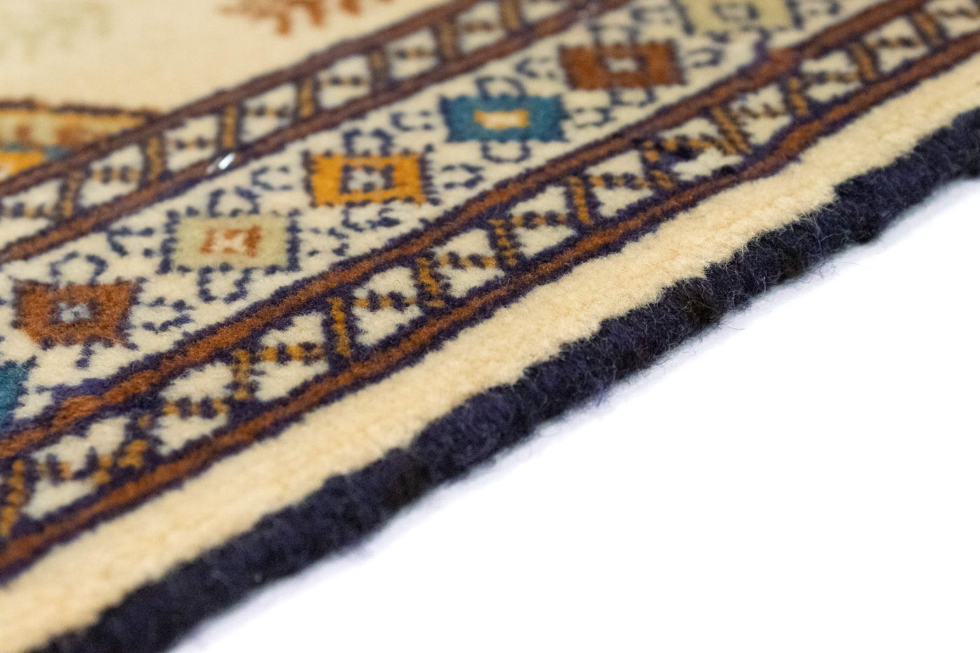 Turkamanský koberec - 88 x 63 cm - béžová